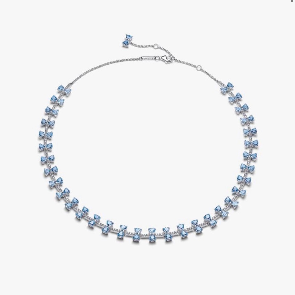 Bridgerton Blue Bow Necklace